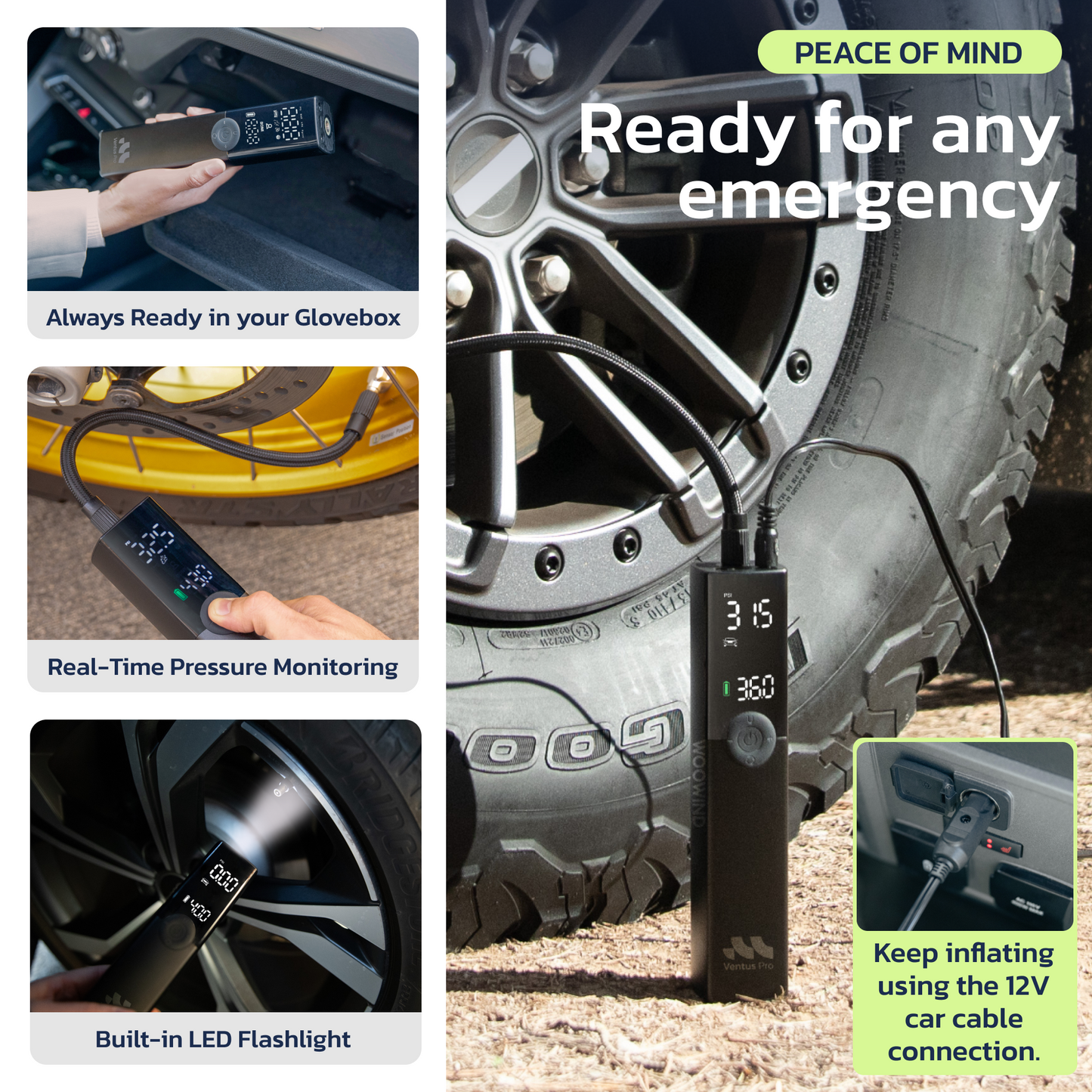 2-in-1 Smart Flat Tire Repair Kit – Seal & Inflate On the Go